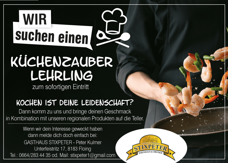 Lehrstelle bei Gasthaus Stixpeter in Floing